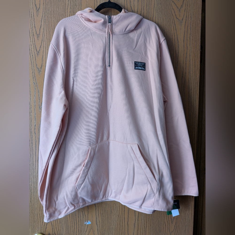 NWT Massive Outdoor Light Pink Quarter Zip | XXL